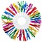 Juvale Party Noise Makers & Horns - Bulk Party Horns & Blowers - Tinsel Fringe Noise Makers for Kids - Multicolor Celebration Favors - Plastic, Pack of 50, 5 Colors
